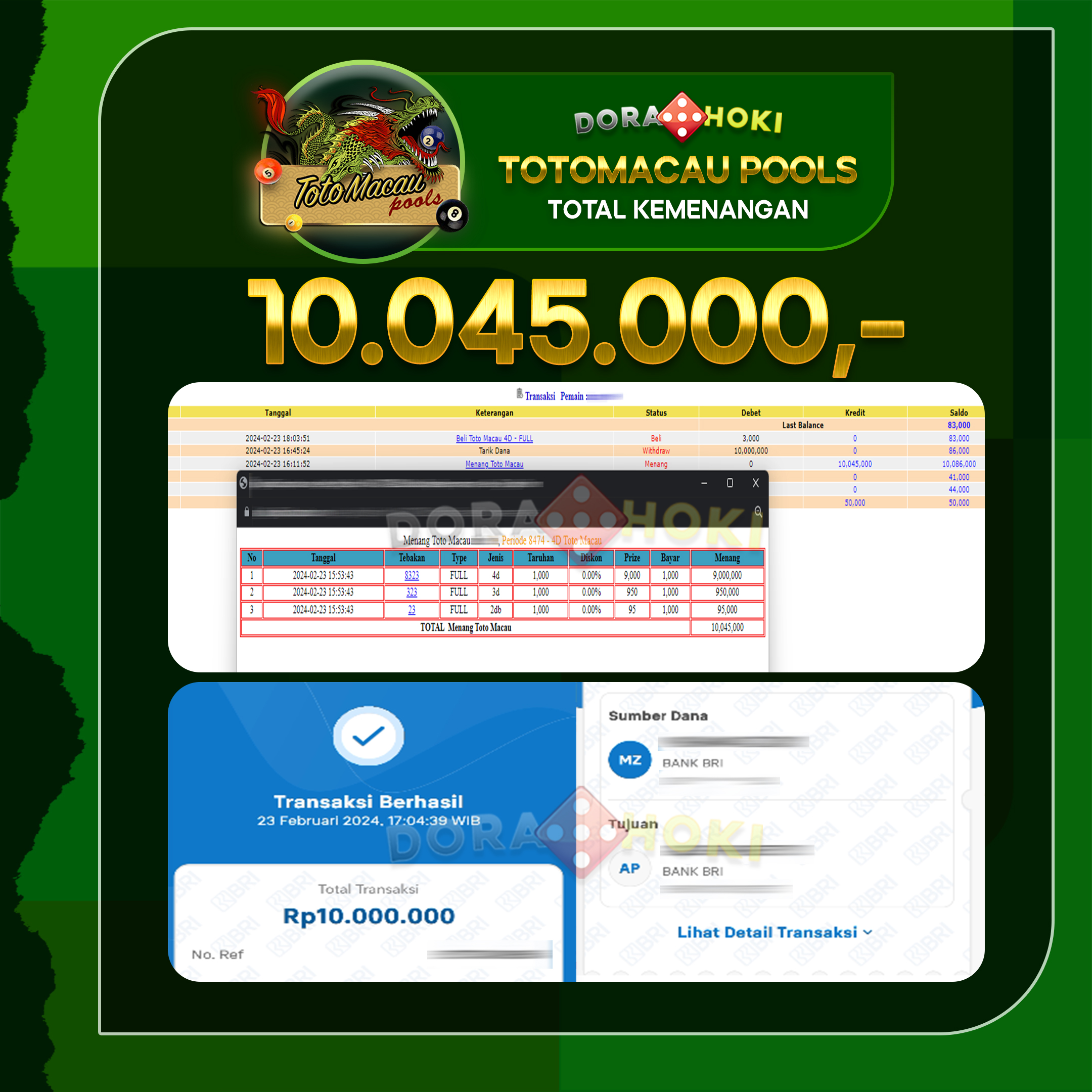 TOGEL Toto Macau 10.000.000