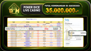 POKER DICE Rp.35.000.000