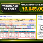TOGEL TOTOMACAU 5D Rp.10.045.000