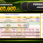 BUKTI JP TOGEL JAKARTA Rp.12.000.000