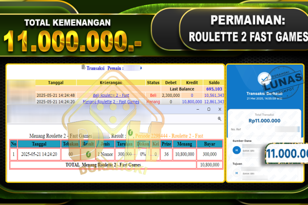 ROULETTE 2 FAST GAMES