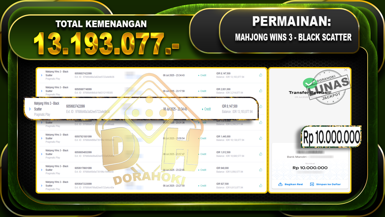 Mahjong Wins 3 - Black Scatter