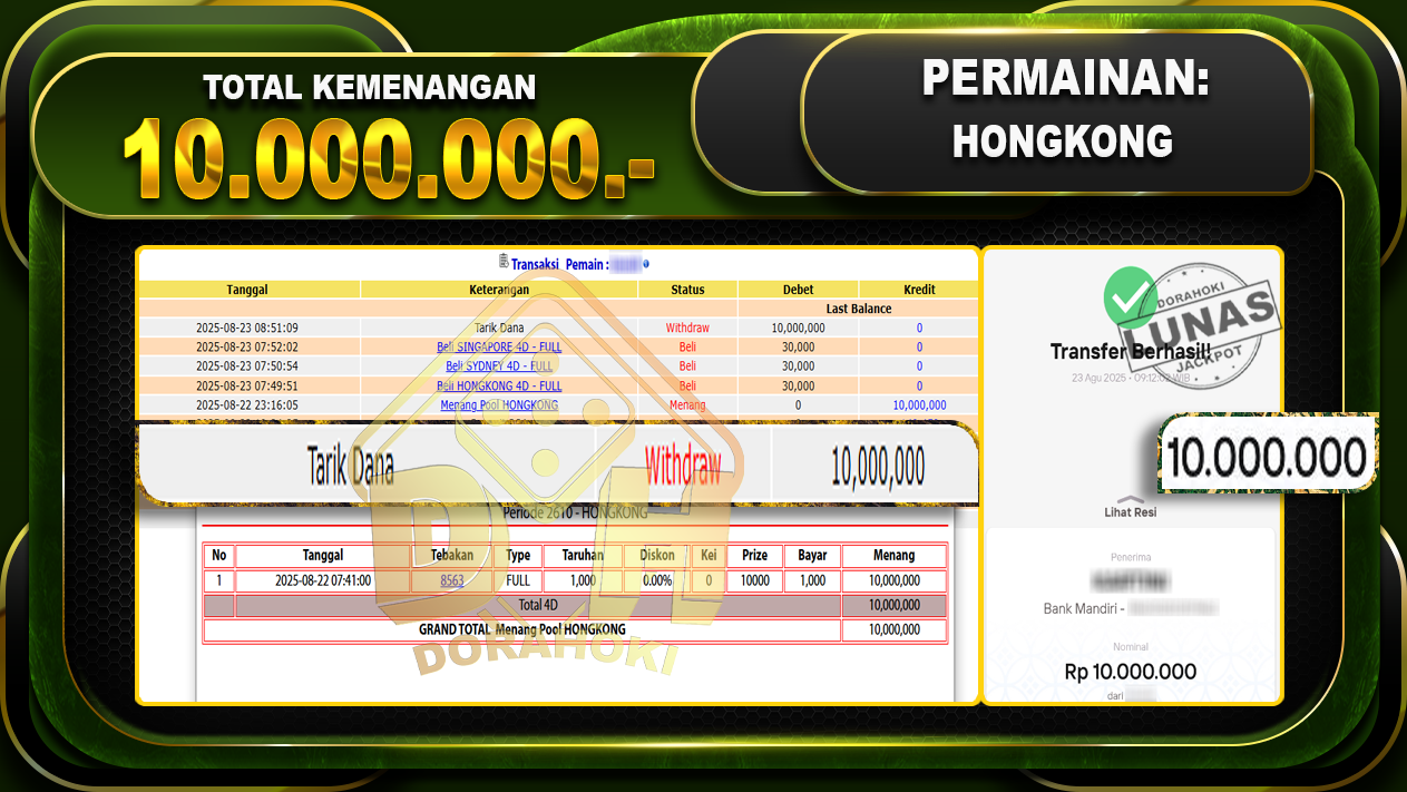 TOGEL HONGKONG Rp.10.000.000